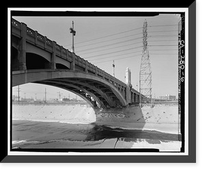 Fourth Street Viaduct, Spanning Los Angeles River, Los Angeles, Los Angeles County, CA - 6 Classic, Vintage Poster