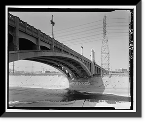 Fourth Street Viaduct, Spanning Los Angeles River, Los Angeles, Los Angeles County, CA - 6 Classic, Vintage Poster