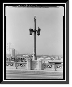 Fourth Street Viaduct, Spanning Los Angeles River, Los Angeles, Los Angeles County, CA - 10, Vintage Poster
