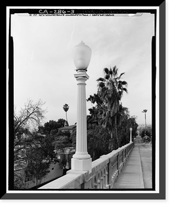 Franklin Avenue Bridge, Los Angeles, Los Angeles County, CA - 3, Antique Print