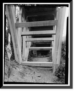 Franklin Avenue Bridge, Los Angeles, Los Angeles County, CA - 8, Antique Print