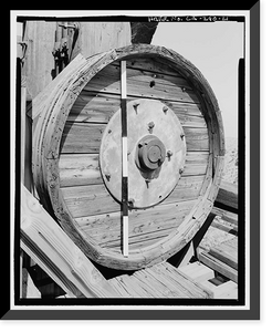 Historic Framed Print, Skidoo Mine, Park Route 38 (Skidoo Road), Death Valley Junction, Inyo County, CA - 21,  17-7/8" x 21-7/8"