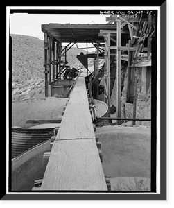 Historic Framed Print, Skidoo Mine, Park Route 38 (Skidoo Road), Death Valley Junction, Inyo County, CA - 35,  17-7/8" x 21-7/8"