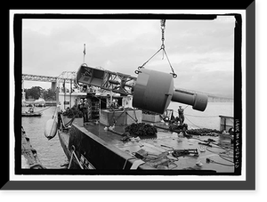 Historic Framed Print, U.S. Coast Guard Cutter BUTTONWOOD, Yerba Buena Island, San Francisco, San Francisco County, CA - 13,  17-7/8" x 21-7/8"