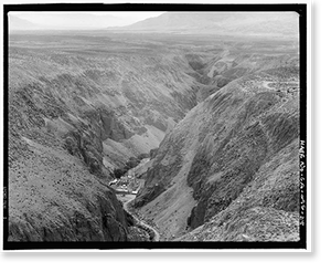 Historic Framed Print, Los Angeles Aqueduct, From Lee Vining Intake (Mammoth Lakes) to Van Norman Reservoir Complex (San Fernando Valley), Los Angeles, Los Angeles County, CA - 34,  17-7/8" x 21-7/8"