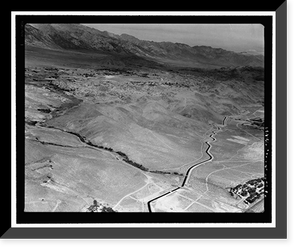 Historic Framed Print, Los Angeles Aqueduct, From Lee Vining Intake (Mammoth Lakes) to Van Norman Reservoir Complex (San Fernando Valley), Los Angeles, Los Angeles County, CA - 46,  17-7/8" x 21-7/8"