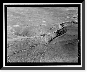 Historic Framed Print, Los Angeles Aqueduct, From Lee Vining Intake (Mammoth Lakes) to Van Norman Reservoir Complex (San Fernando Valley), Los Angeles, Los Angeles County, CA - 57,  17-7/8" x 21-7/8"