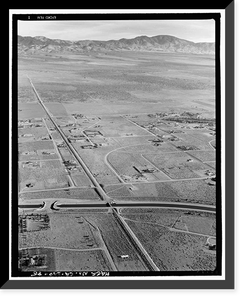 Historic Framed Print, Los Angeles Aqueduct, From Lee Vining Intake (Mammoth Lakes) to Van Norman Reservoir Complex (San Fernando Valley), Los Angeles, Los Angeles County, CA - 85,  17-7/8" x 21-7/8"