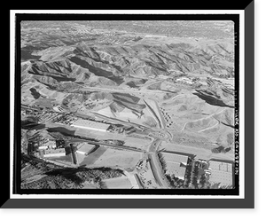 Historic Framed Print, Los Angeles Aqueduct, From Lee Vining Intake (Mammoth Lakes) to Van Norman Reservoir Complex (San Fernando Valley), Los Angeles, Los Angeles County, CA - 101,  17-7/8" x 21-7/8"