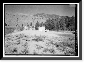 Historic Framed Print, Los Angeles Aqueduct, Lee Vining Intake Structure, Los Angeles, Los Angeles County, CA - 3,  17-7/8" x 21-7/8"