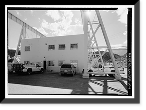 Historic Framed Print, Los Angeles Aqueduct, Control Gorge Power Plant, Los Angeles, Los Angeles County, CA,  17-7/8" x 21-7/8"