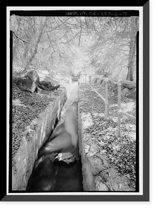 Historic Framed Print, Los Angeles Aqueduct, Cottonwood Power Plant, Los Angeles, Los Angeles County, CA - 7,  17-7/8" x 21-7/8"
