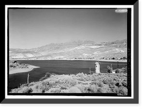 Los Angeles Aqueduct, Haiwee Dam Reservoir, Los Angeles, Los Angeles County, CA - 3, Historic Print