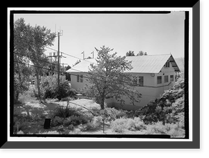 Historic Framed Print, Los Angeles Aqueduct, Haiwee Power Plant, Los Angeles, Los Angeles County, CA - 3,  17-7/8" x 21-7/8"