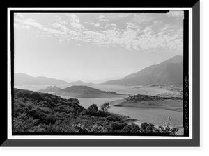 Historic Framed Print, Los Angeles Aqueduct, Bouquet Reservoir, Los Angeles, Los Angeles County, CA,  17-7/8" x 21-7/8"