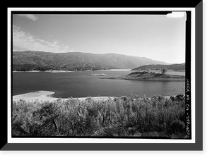 Los Angeles Aqueduct, Bouquet Reservoir, Los Angeles, Los Angeles County, CA - 3, Vintage Print