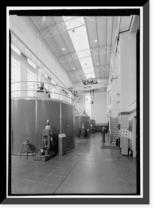 Historic Framed Print, Los Angeles Aqueduct, San Francisquito Power Plant Number 2, Los Angeles, Los Angeles County, CA - 2,  17-7/8" x 21-7/8"