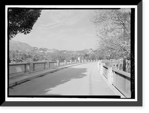 Historic Framed Print, Los Angeles Aqueduct, Mulholland Dam, Los Angeles, Los Angeles County, CA - 2,  17-7/8" x 21-7/8"
