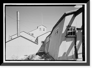 Historic Framed Print, Standard Gold Mill, East of Bodie Creek, Northeast of Bodie, Bodie, Mono County, CA - 5,  17-7/8" x 21-7/8"