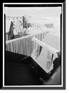 Historic Framed Print, Standard Gold Mill, East of Bodie Creek, Northeast of Bodie, Bodie, Mono County, CA - 12,  17-7/8" x 21-7/8"