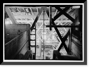 Historic Framed Print, Standard Gold Mill, East of Bodie Creek, Northeast of Bodie, Bodie, Mono County, CA - 34,  17-7/8" x 21-7/8"