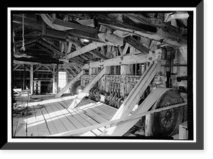 Historic Framed Print, Standard Gold Mill, East of Bodie Creek, Northeast of Bodie, Bodie, Mono County, CA - 42,  17-7/8" x 21-7/8"