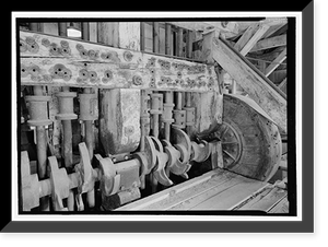 Historic Framed Print, Standard Gold Mill, East of Bodie Creek, Northeast of Bodie, Bodie, Mono County, CA - 43,  17-7/8" x 21-7/8"