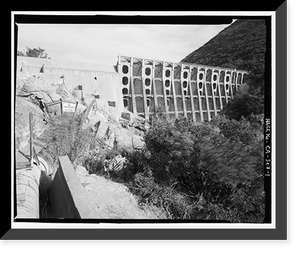 Lake Hodges Flume, Along San Dieguito River between Lake Hodges & San Dieguito Reservoir, Rancho Santa Fe, San Diego County, CA Classic, Vintage Poster
