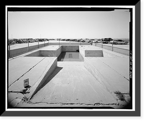 Historic Framed Print, Edwards Air Force Base, South Base, X-1 Loading Pit, Western Shore of Rogers Dry Lake, Boron, Kern County, CA,  17-7/8" x 21-7/8"