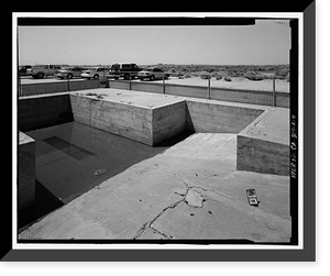 Historic Framed Print, Edwards Air Force Base, South Base, X-1 Loading Pit, Western Shore of Rogers Dry Lake, Boron, Kern County, CA - 4,  17-7/8" x 21-7/8"