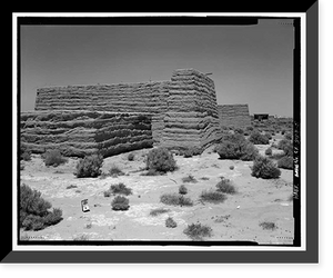 Edwards Air Force Base, South Base, Rammed Earth Aircraft Dispersal Revetments, Western Shore of Rogers Dry Lake, Boron, Kern County, CA - 5, Historic Reproduction