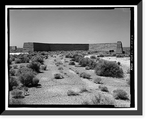 Edwards Air Force Base, South Base, Rammed Earth Aircraft Dispersal Revetments, Western Shore of Rogers Dry Lake, Boron, Kern County, CA - 6 Classic, Vintage Poster