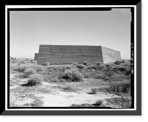 Edwards Air Force Base, South Base, Rammed Earth Aircraft Dispersal Revetments, Western Shore of Rogers Dry Lake, Boron, Kern County, CA - 7 Classic, Vintage Print