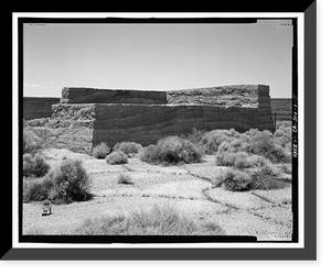 Edwards Air Force Base, South Base, Rammed Earth Aircraft Dispersal Revetments, Western Shore of Rogers Dry Lake, Boron, Kern County, CA - 15, Antique Wall Art