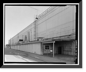 Historic Framed Print, NASA Industrial Plant, 12214 Lakewood Boulevard, Downey, Los Angeles County, CA - 13,  17-7/8" x 21-7/8"