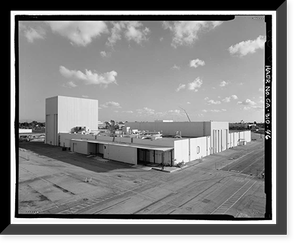 Historic Framed Print, NASA Industrial Plant, 12214 Lakewood Boulevard, Downey, Los Angeles County, CA - 44,  17-7/8" x 21-7/8"