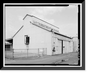 Historic Framed Print, NASA Industrial Plant, Storage Facility, 12214 Lakewood Boulevard, Downey, Los Angeles County, CA,  17-7/8" x 21-7/8"