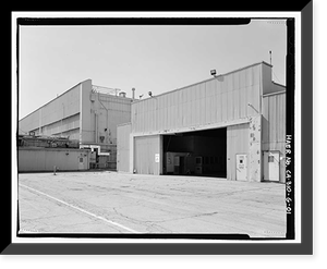 Historic Framed Print, NASA Industrial Plant, Missile Research Laboratory, 12214 Lakewood Boulevard, Downey, Los Angeles County, CA,  17-7/8" x 21-7/8"
