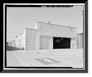 Historic Framed Print, NASA Industrial Plant, Missile Research Laboratory, 12214 Lakewood Boulevard, Downey, Los Angeles County, CA - 2,  17-7/8" x 21-7/8"