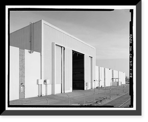 Historic Framed Print, NASA Industrial Plant, Testing Facility, 12214 Lakewood Boulevard, Downey, Los Angeles County, CA - 8,  17-7/8" x 21-7/8"