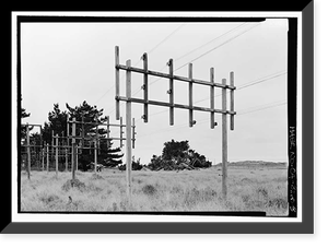 Historic Framed Print, Marconi Radio Sites, Receiving, Point Reyes Station, Marin County, CA - 3,  17-7/8" x 21-7/8"