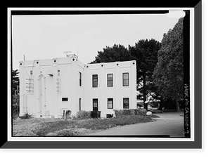 Historic Framed Print, Marconi Radio Sites, Receiving, Point Reyes Station, Marin County, CA - 9,  17-7/8" x 21-7/8"