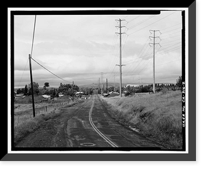 Historic Framed Print, Placerville Road, White Rock Road between Clarksville & White Rock, El Dorado Hills, El Dorado County, CA - 2,  17-7/8" x 21-7/8"