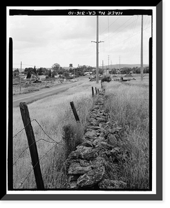 Historic Framed Print, Placerville Road, White Rock Road between Clarksville & White Rock, El Dorado Hills, El Dorado County, CA - 10,  17-7/8" x 21-7/8"