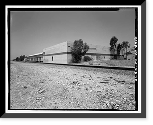 Historic Framed Print, College Heights Lemon Packing House, 519-532 West First Street, Claremont, Los Angeles County, CA - 10,  17-7/8" x 21-7/8"