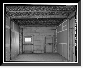 Historic Framed Print, College Heights Lemon Packing House, 519-532 West First Street, Claremont, Los Angeles County, CA - 23,  17-7/8" x 21-7/8"
