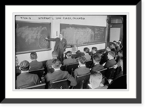 Internat'l law Class, Columbia Classic, Historic Print