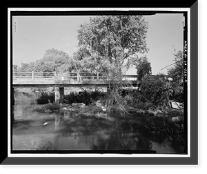 Historic Framed Print, Cottonwood Creek Bridge, Spanning Cottonwood Creek on Road 28, Madera, Madera County, CA - 11,  17-7/8" x 21-7/8"