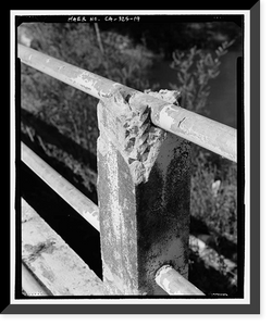 Cottonwood Creek Bridge, Spanning Cottonwood Creek on Road 28, Madera, Madera County, CA - 19, Historic Reproduction
