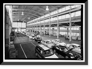 Historic Framed Print, Rosie the Riveter National Historical Park, Machine Shop, 1311 Canal Boulevard, Richmond, Contra Costa County, CA - 7,  17-7/8" x 21-7/8"